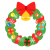 Xmasのリース　透過png