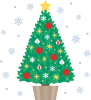 大人っぽいクリスマスツリー
