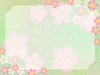 桜の花のフレーム和風柄の飾り枠イラスト