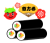 恵方巻と赤鬼　透過png