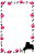 ピアノと音符と薔薇の花のフレーム（縦型）