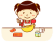 お菓子作りをする女の子