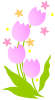 チューリップと小花２