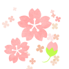 桜とお花のイラスト　透過png