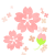 桜とお花のイラスト　透過png