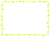 大きな丸と小さな丸のシンプルフレーム　緑・黄色