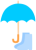 かさと長靴４（傘・ながぐつ・梅雨・つゆ・台風）