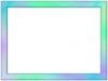 カラフルなグラデーションのフレーム飾り枠