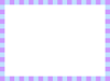 ２色の四角形が並んだシンプルなフレーム（水色、紫色）