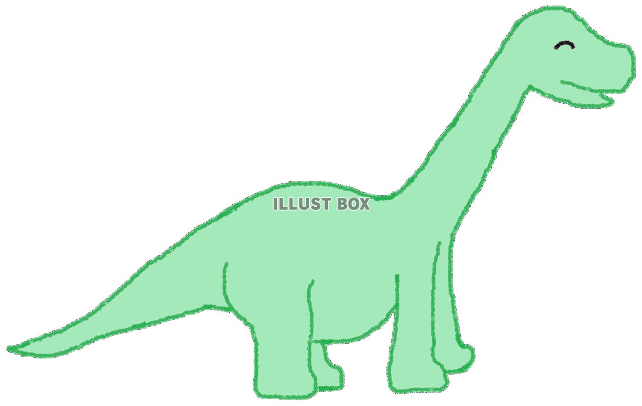 無料イラスト 草食恐竜 ブラキオサウルス
