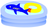 ビニールプール４（浮き輪、サメのフロート、夏、子供、幼児、水遊び）