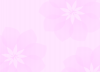 パステルカラーのお花の模様　ピンク（背景・壁紙・柄）