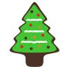 クリスマスクッキー 　クリスマスツリー
