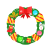 クリスマスリース　透過png