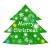 緑のクリスマスツリー　透過png