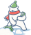 雪かきシロクマ