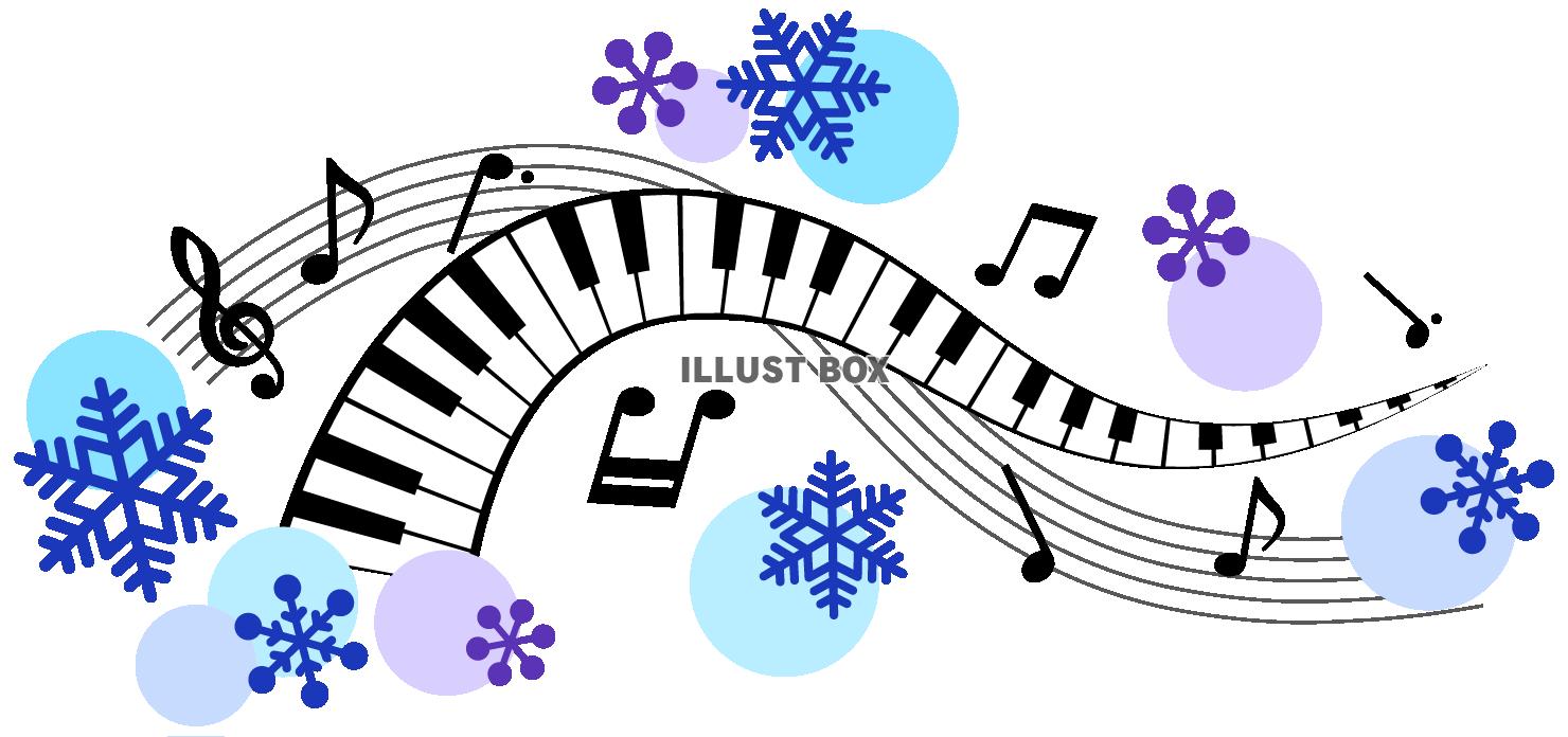 無料イラスト 冬の音楽会イメージ