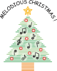 音楽のクリスマスツリー