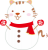 ねこ雪だるま透過PNG