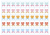 ハート柄の切手風シール2