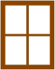 窓わくのフォトフレーム２茶色（窓枠・写真・メッセージ）