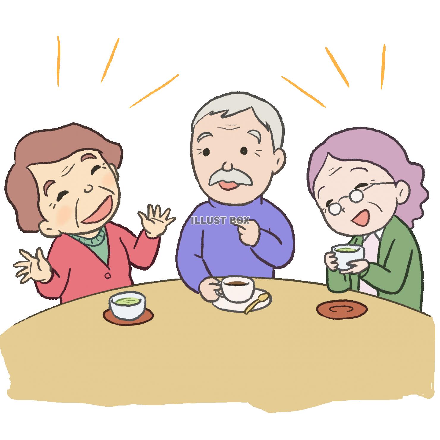 茶話 会 イラスト