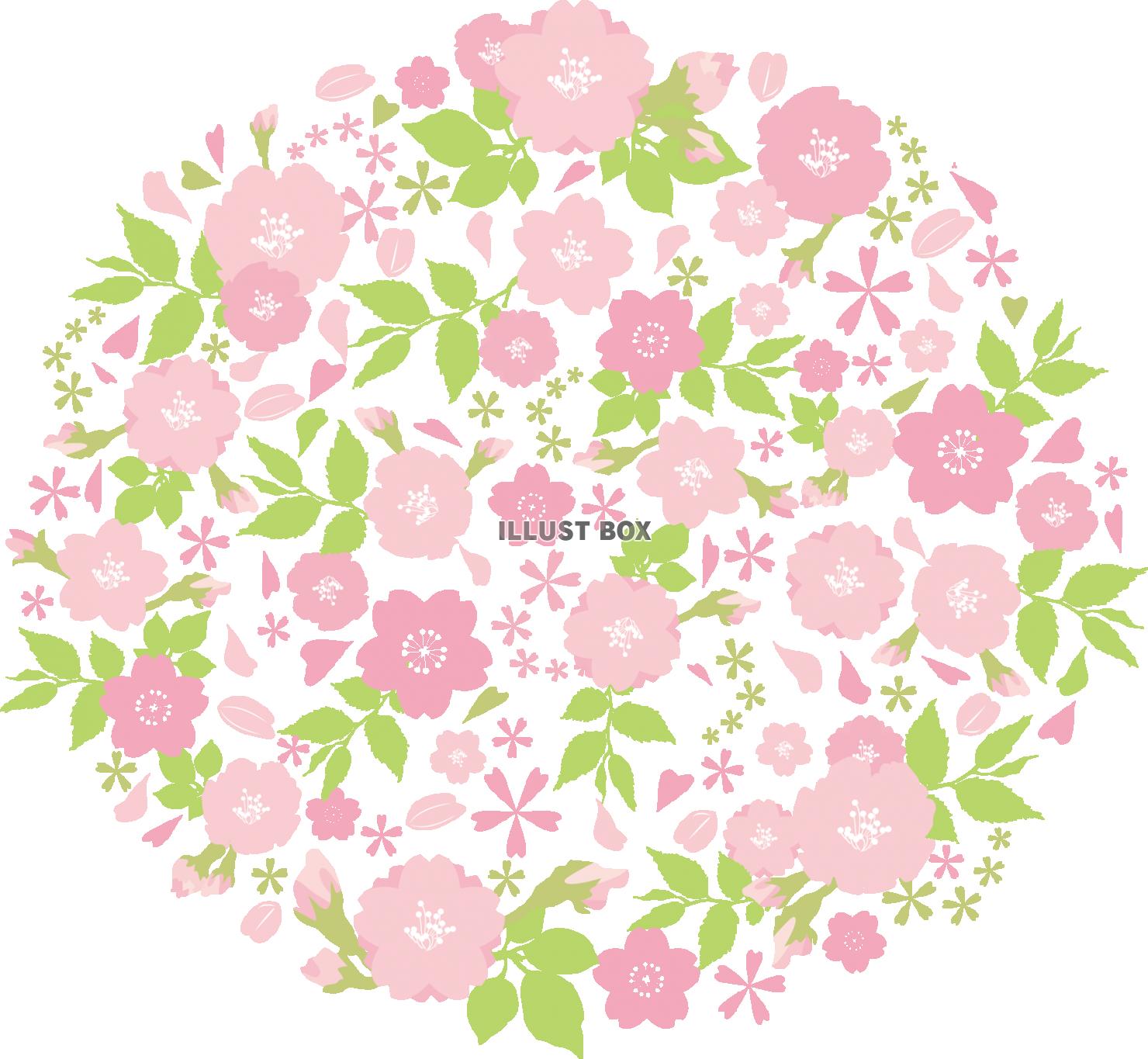 無料イラスト 桜 背景 壁紙 春 花 ピンク 飾り イラスト アイコン シ