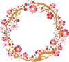 桜,梅,フレーム,花,イラスト,枠,和風,和,和柄,かわいい,背景,飾り,ひな祭