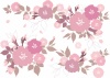 桜,飾りおしゃれフレーム枠レトロ和,春,花,イラスト,3月,背景,4月,ひな祭り