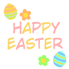 Happy　Easterフォント　透過png
