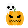 無料イラスト フォント ハロウィン おばけフォント Happy Halo