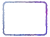 水彩風ラフな四角のパープルフレーム