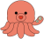 たこ　海の生き物　透過PNG