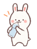 水飲みウサギ