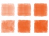 水彩オレンジおしゃれフレーム枠アイコン飾り四角背景橙かわいい手描きテクスチャオレ