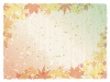 紅葉背景和紙秋おしゃれフレーム枠和イラスト10月11月もみじ和風水彩シンプル紙和