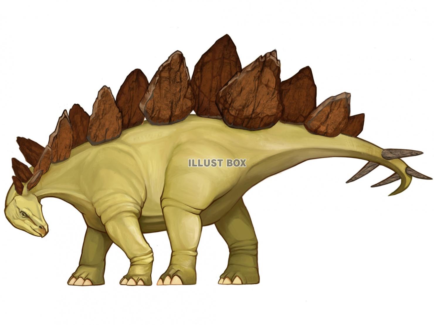 無料イラスト 恐竜 ステゴサウルス