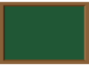 シンプルな黒板（グリーン）