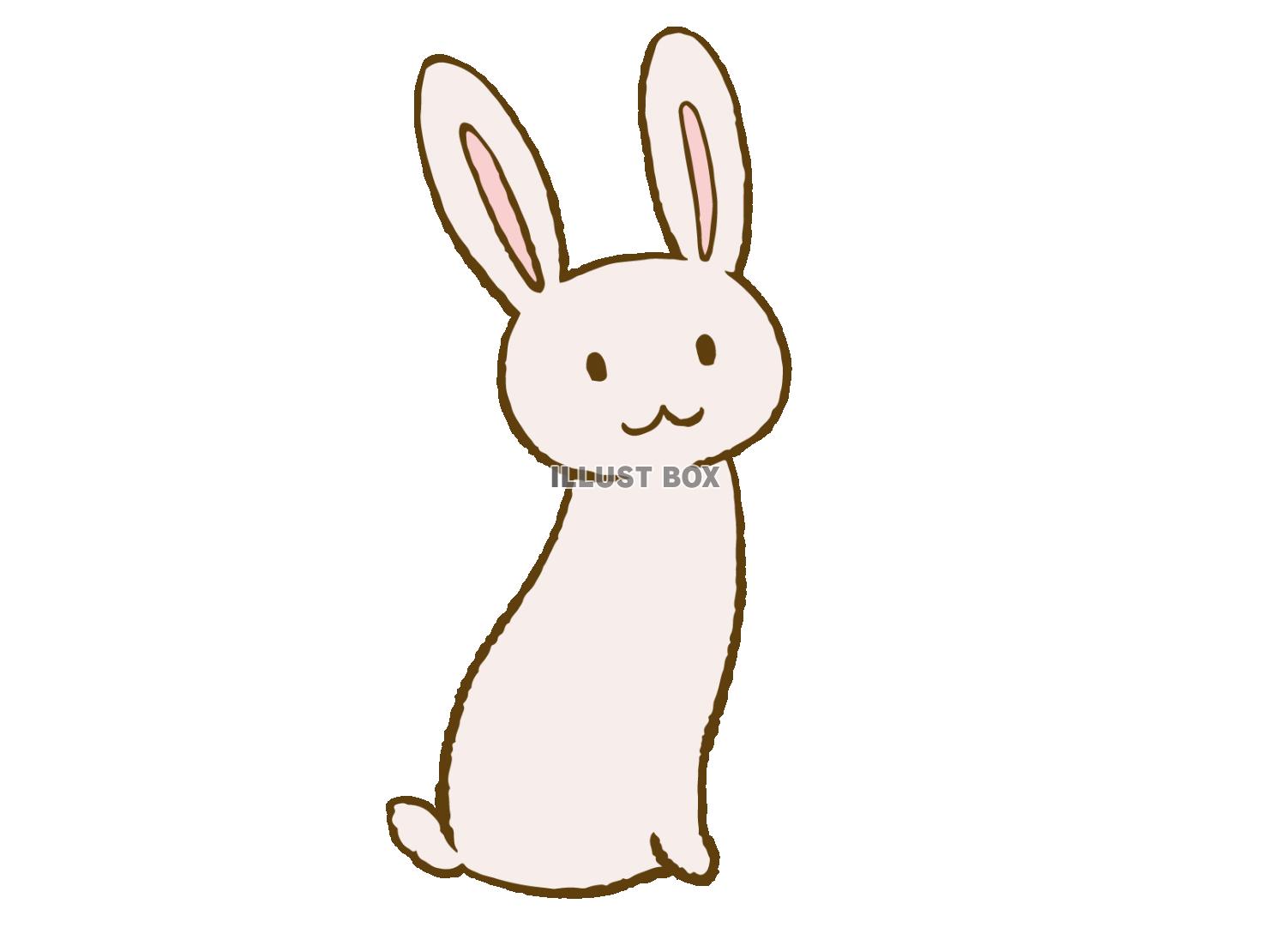 かわいいウサギの単独で走って図のイラスト素材 ベクタ Image 49135111