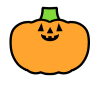 ハロウィンのカボチャ　透過png