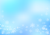 雪の結晶の背景　雪水色グラデーション青12月１月２月キラキラ光かわいい冬
