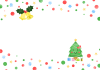 笑顔のクリスマスツリーフレーム