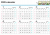 オカリナカレンダー半年分　2020年1月から6月分