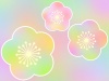 梅の花壁紙　和風花模様背景素材イラスト。ベクターあり