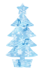 青い音符のクリスマスツリー　透過png
