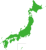 日本地図データ　日本列島　