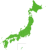 日本地図データ（46都道府県／境界線あり）