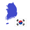 無料イラスト 韓国の国旗