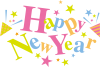 HAPPY NEW YEAR（謹賀新年）英語ロゴ