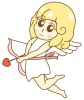 キューピット2(天使、矢、ハート、キューピッド、恋愛)